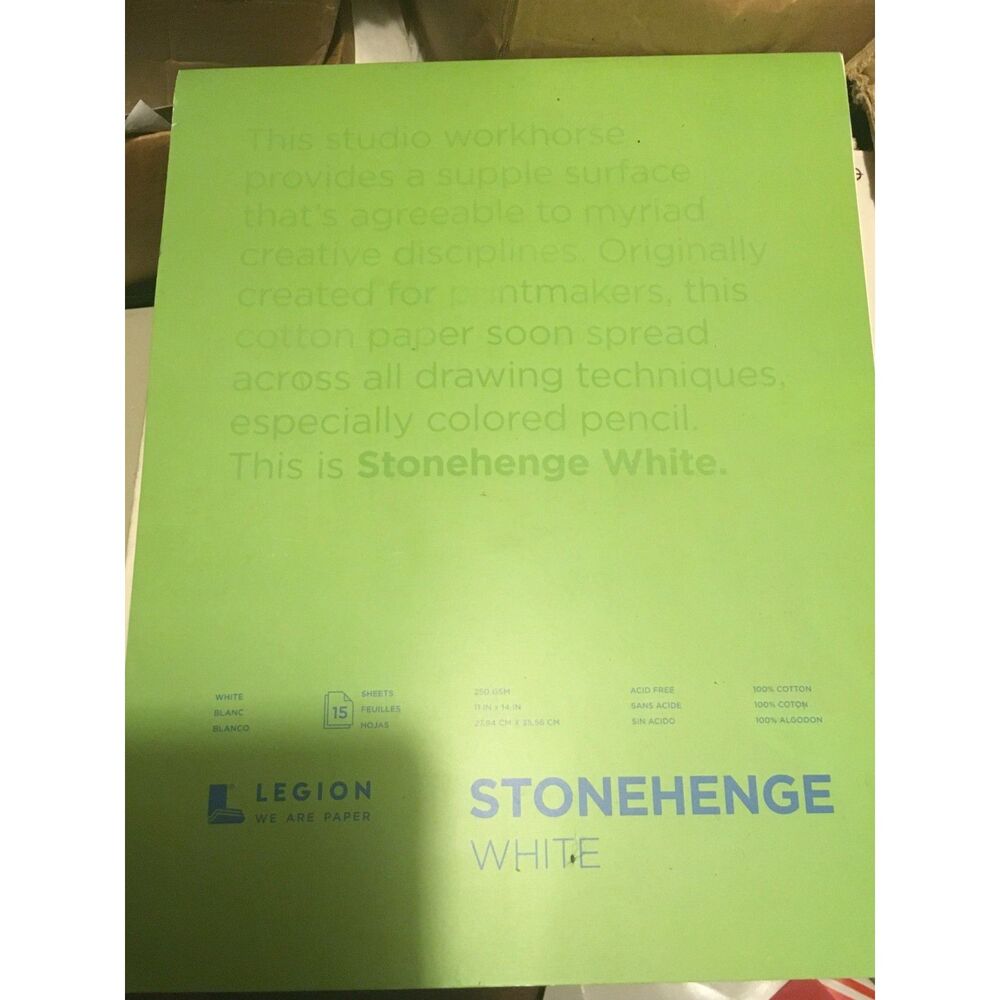 Legion Stonehenge White 11x14 pad